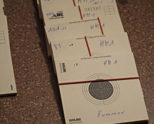 Scheiben Gemeindemeisterschaft Luftgewehr Schliersee 2019 © Judith Weber